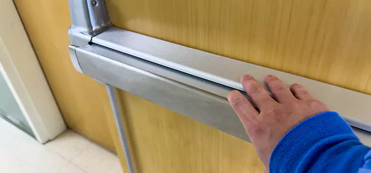 Installing a Push Bar on a Door Altadena